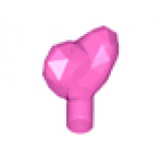 Part 15745 Trans-Dark Pink Rock 1 x 1 Jewel Heart Shaped 